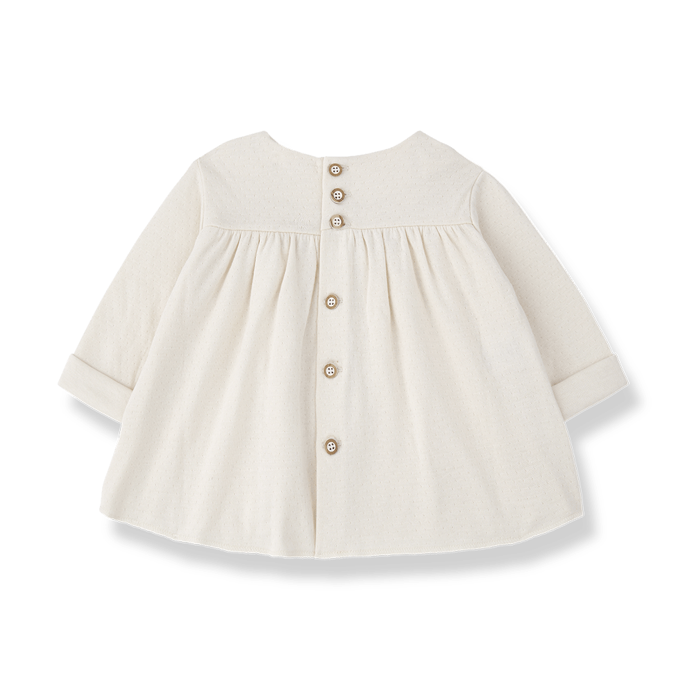 1+ In The Family | Newborn Jurk Fina | Ecru -