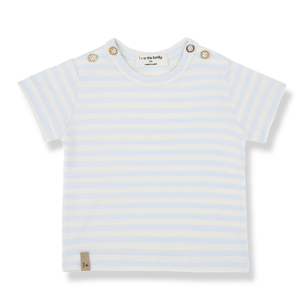 1+ In The Family | T-shirt Jon | Misty Blue -