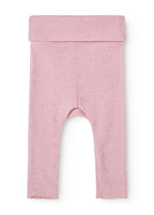 MarMar | Piva Pointelle Broek Wol | Soft Berry