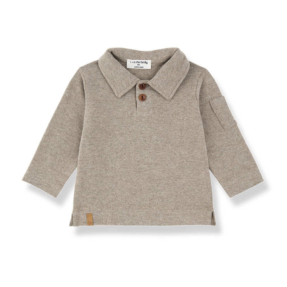 1+ In The Family | Longsleeve Polo Osimo | Canapa