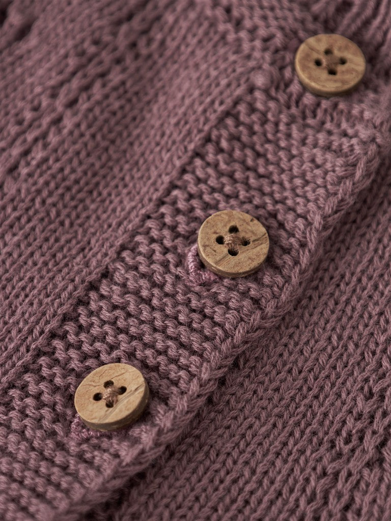 Lil' Atelier | Ramla Gebreid Vest Baby | Rose Taupe