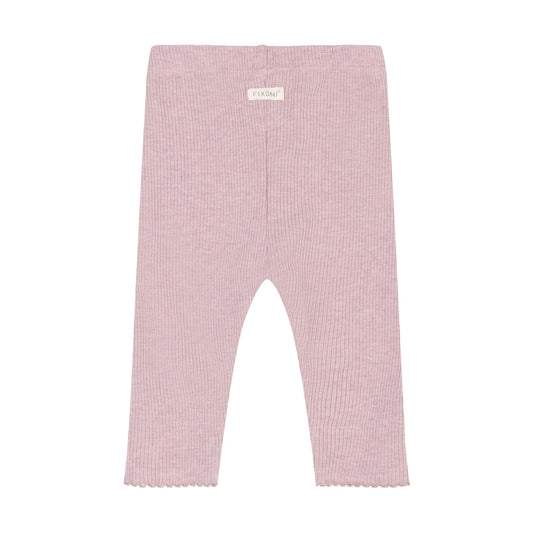 Fixoni | Legging Rib Melange | Roze - 5713438965630