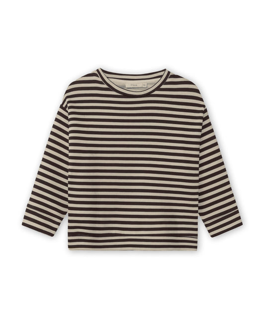 Fliink | Alvin Gestreepte Sweater | Coffee Bean - 5715435150460