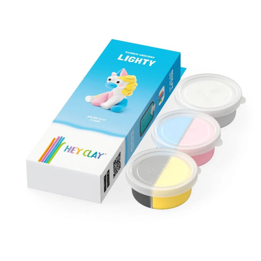 HeyClay | Rainbow Unicorn Lighty | 3 Cans - 4897105244509