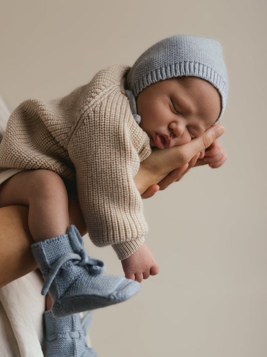 Hvid | Babyslofjes | Lichtblauw - 5404027806303