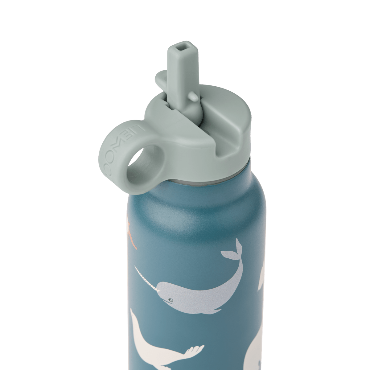 Liewood | Falk RVS Thermosfles Artic Sea 350 ml | Blauw - 5715493474874