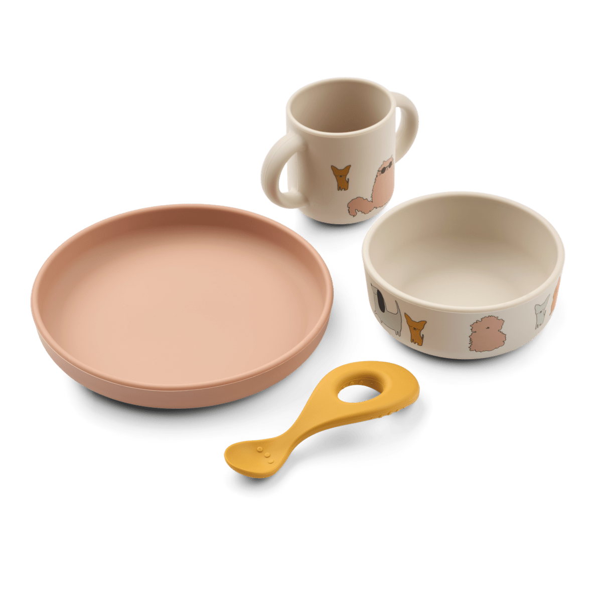 Liewood | Vivi Kinderserviesset | Cats and Dogs - 5715493491314