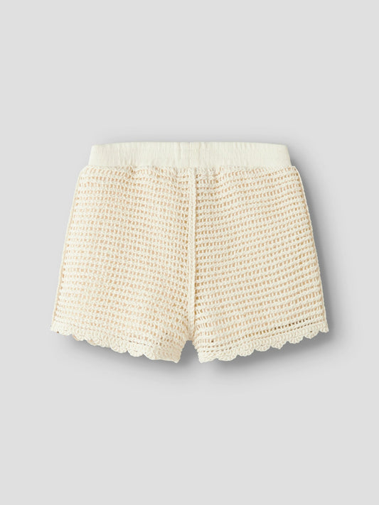 Lil' Atelier | Flora Gebreide Short | Coconut Milk -