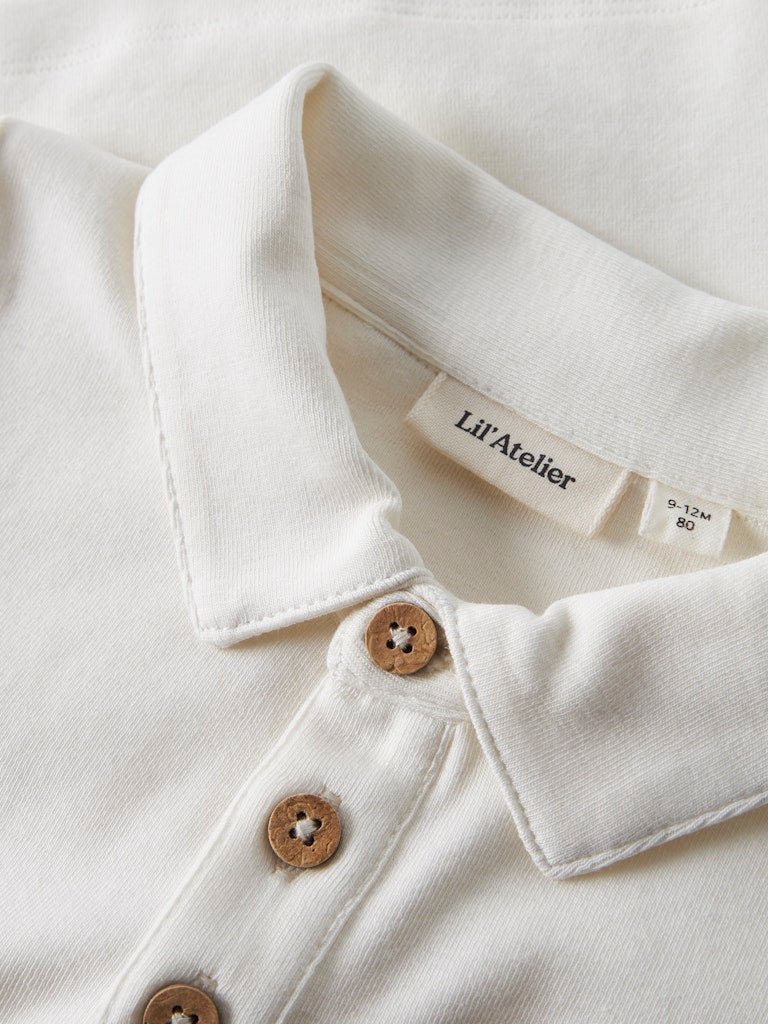 Lil' Atelier | Fundo Slim Fit Polo | Coconut Milk -