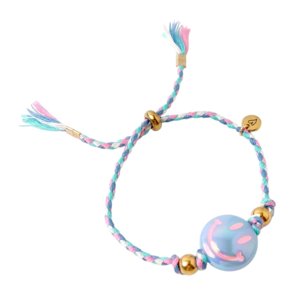LOVEissue | Armband Happy Smiley | Baby Blauw -