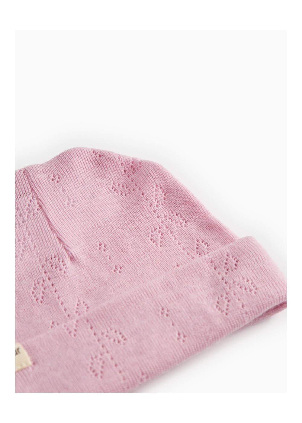 MarMar | Aiko Newborn Pointelle Muts Wol | Soft Berry - 5715522367160