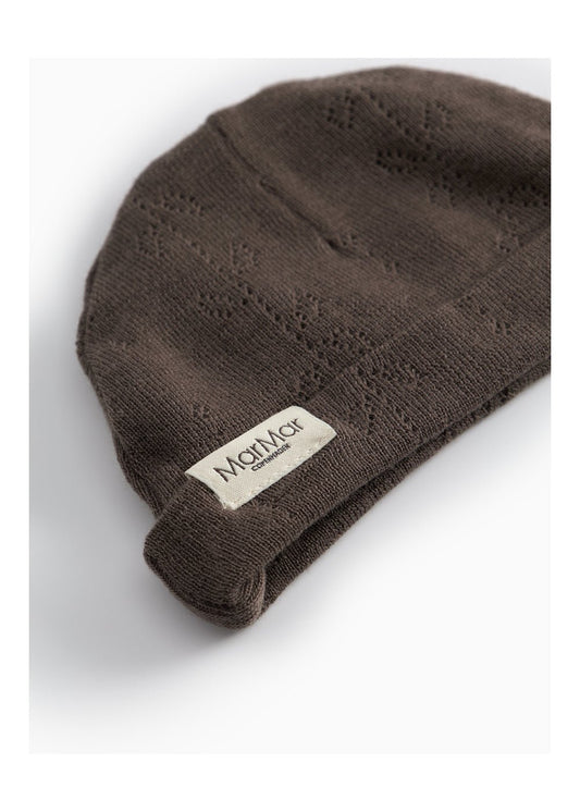 MarMar | Aiko Newborn Pointelle Muts Wol | Terre -