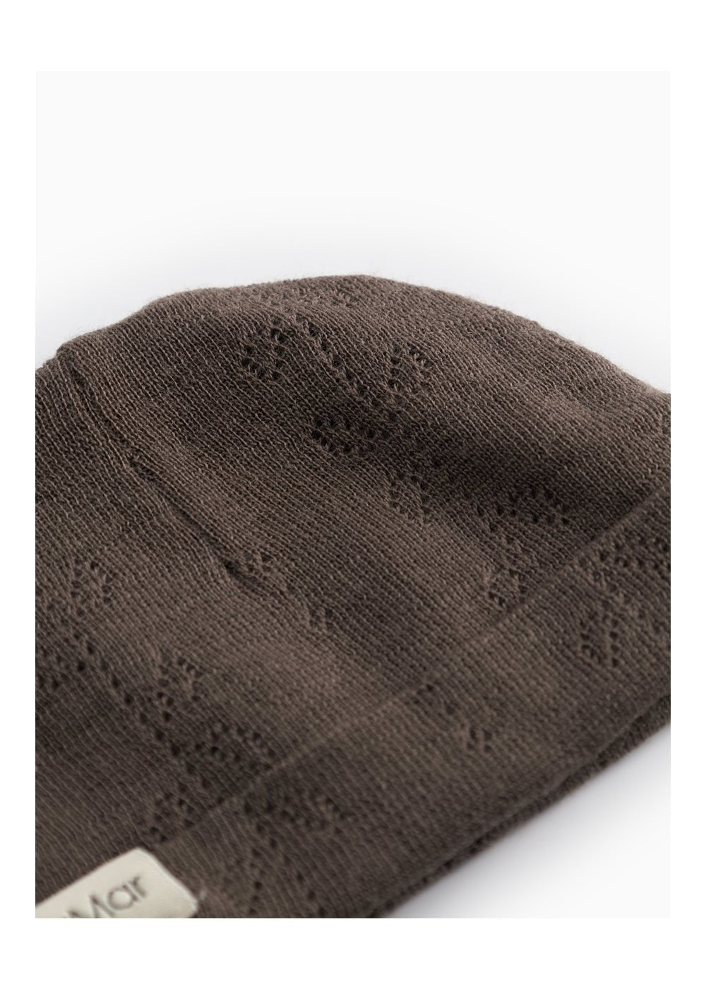 MarMar | Aiko Newborn Pointelle Muts Wol | Terre -