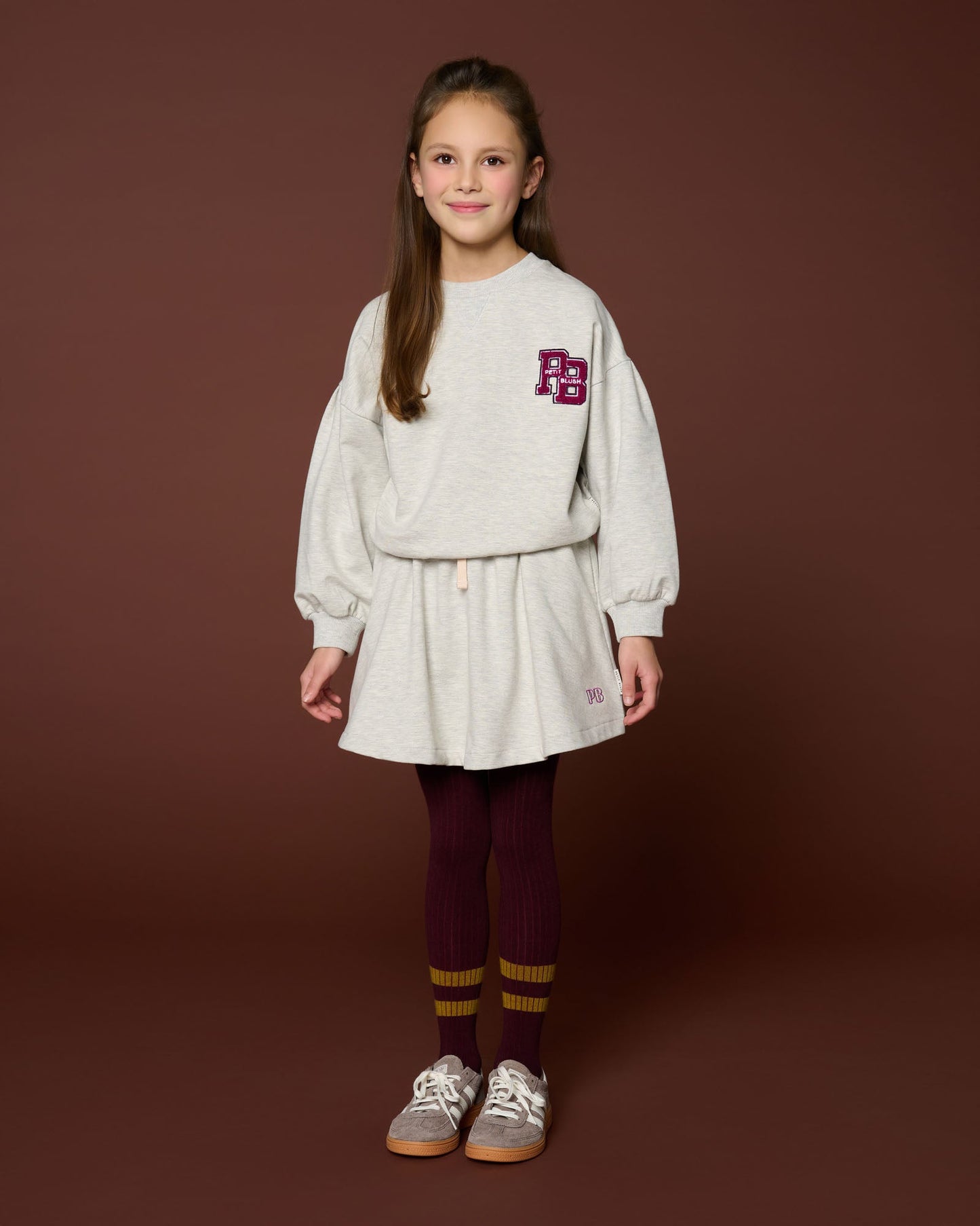 Petit Blush | Easy Sweater | Grey Melange - 6152102841853
