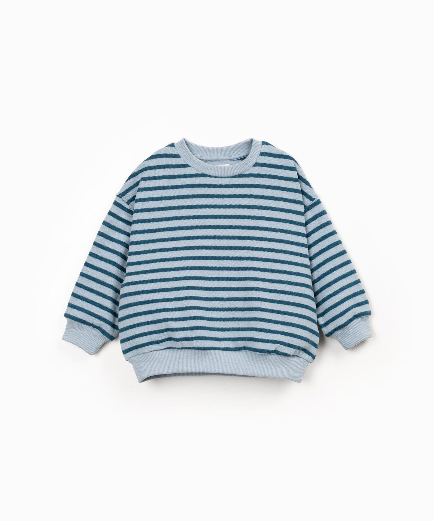 Play Up | Gestreepte Jersey Sweater | Cyanotype - 5608838679600