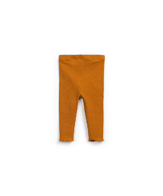 Play Up | Rib Flamé Legging | Saffron -