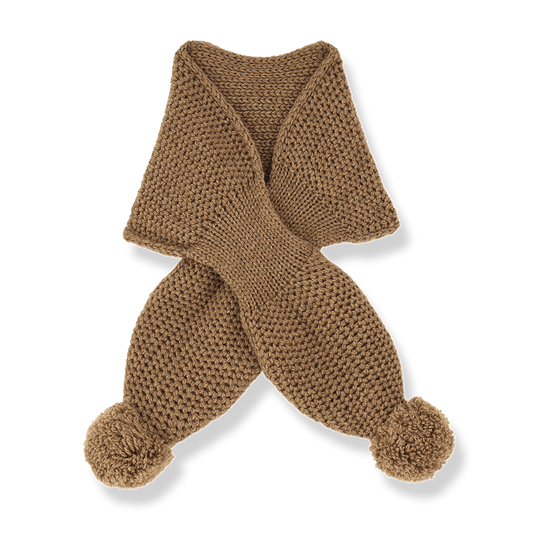 1+ In The Family | Gebreide Sjaal Bruna | Castagna - 