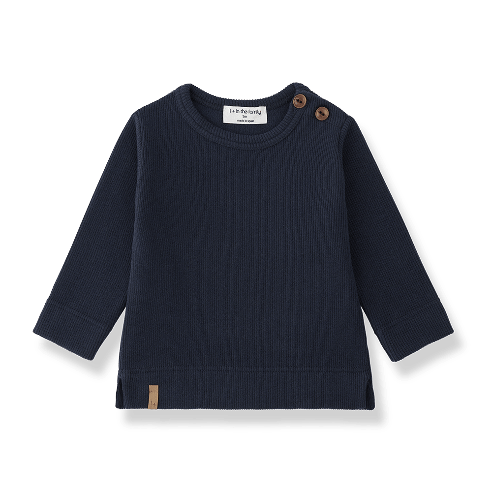 1+ In The Family | Longsleeve Pesaro | Blauw -