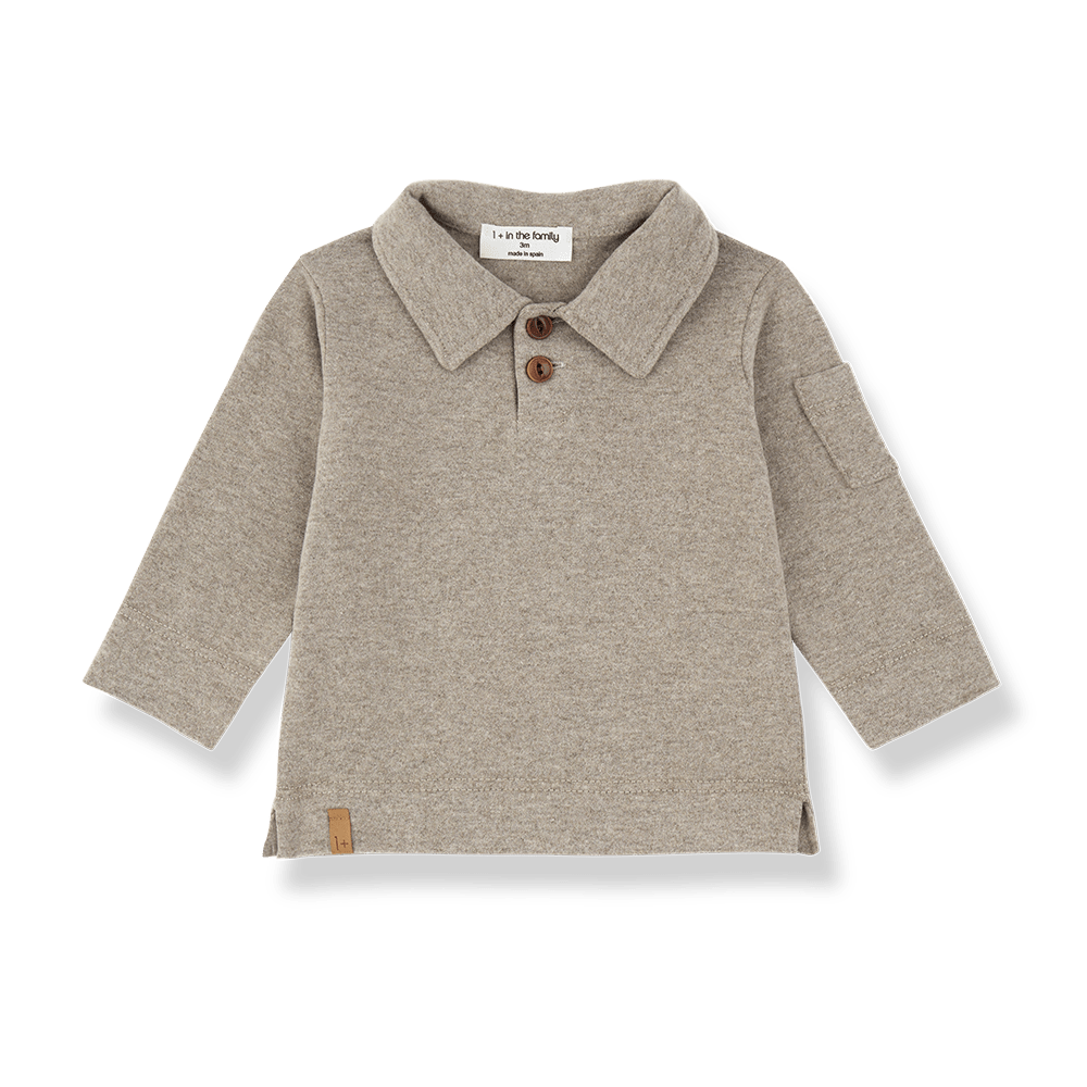 1+ In The Family | Longsleeve Polo Osimo | Canapa -