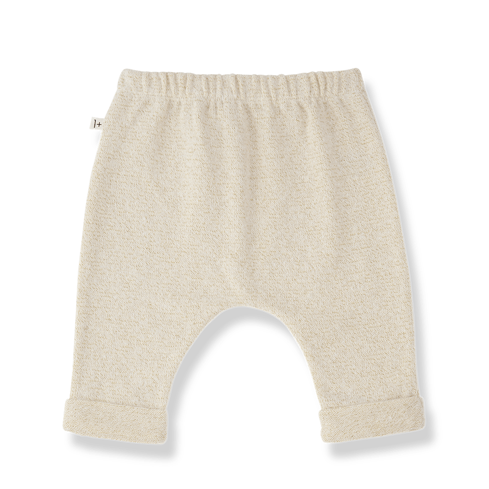 1+ In The Family | Newborn Broek Gordes | Ecru -