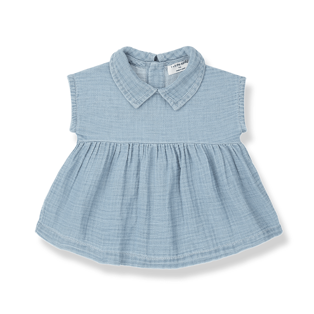 1+ In The Family | Newborn Jurk Arcadia | Denim - 