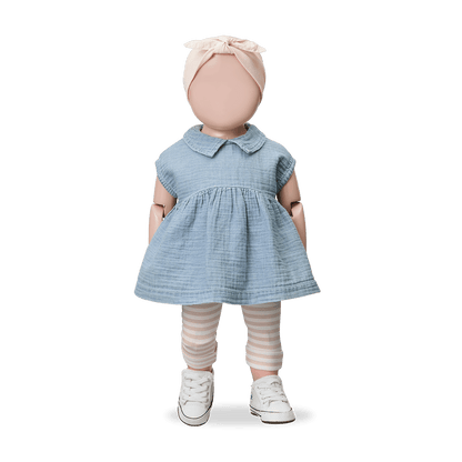 1+ In The Family | Newborn Jurk Arcadia | Denim - 