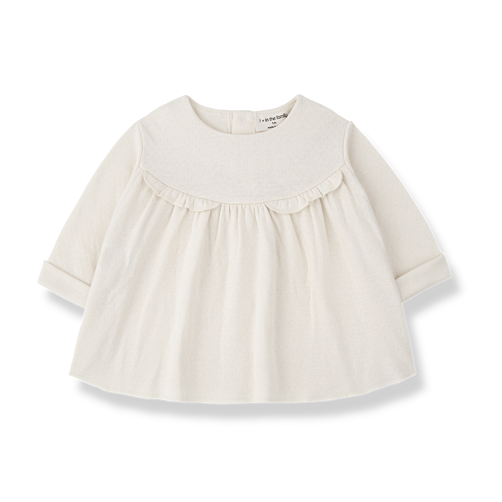 1+ In The Family | Newborn Jurk Fina | Ecru - 