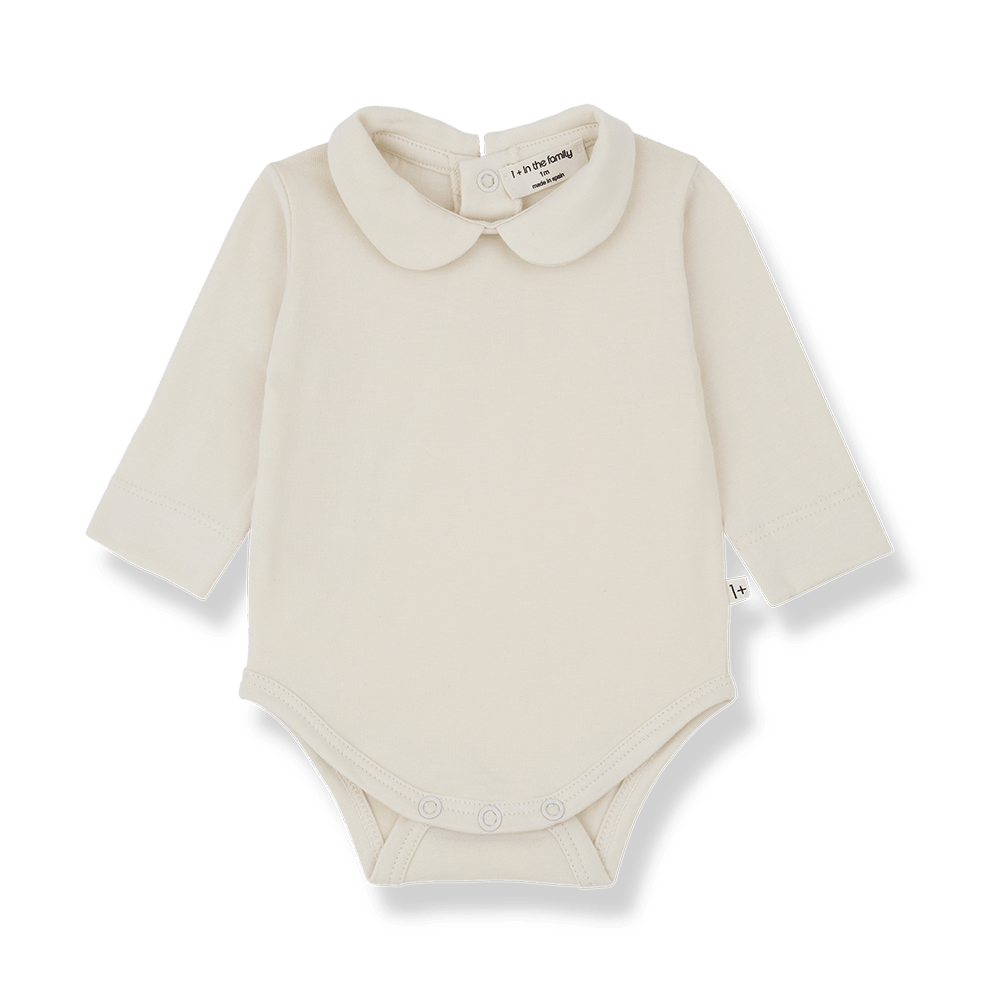 1+ In The Family | Newborn Romper Annette | Ecru -