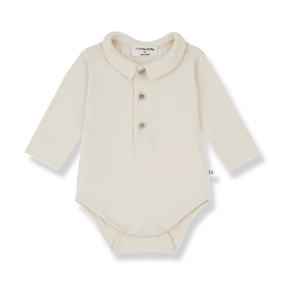 1+ In The Family | Newborn Romper Lyon | Ecru -