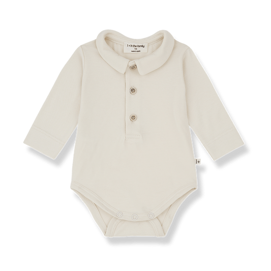 1+ In The Family | Newborn Romper Lyon | Ecru -