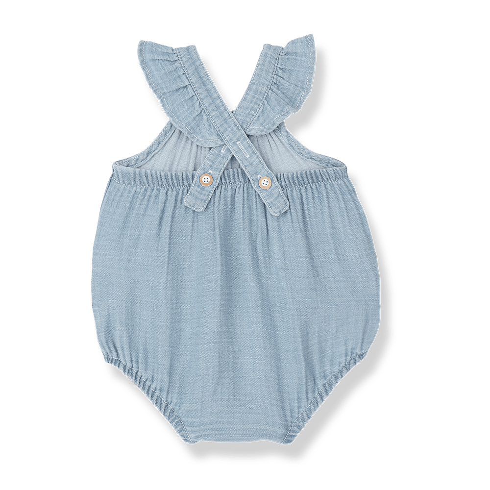 1+ In The Family | Newborn Romper Yanina | Denim - 