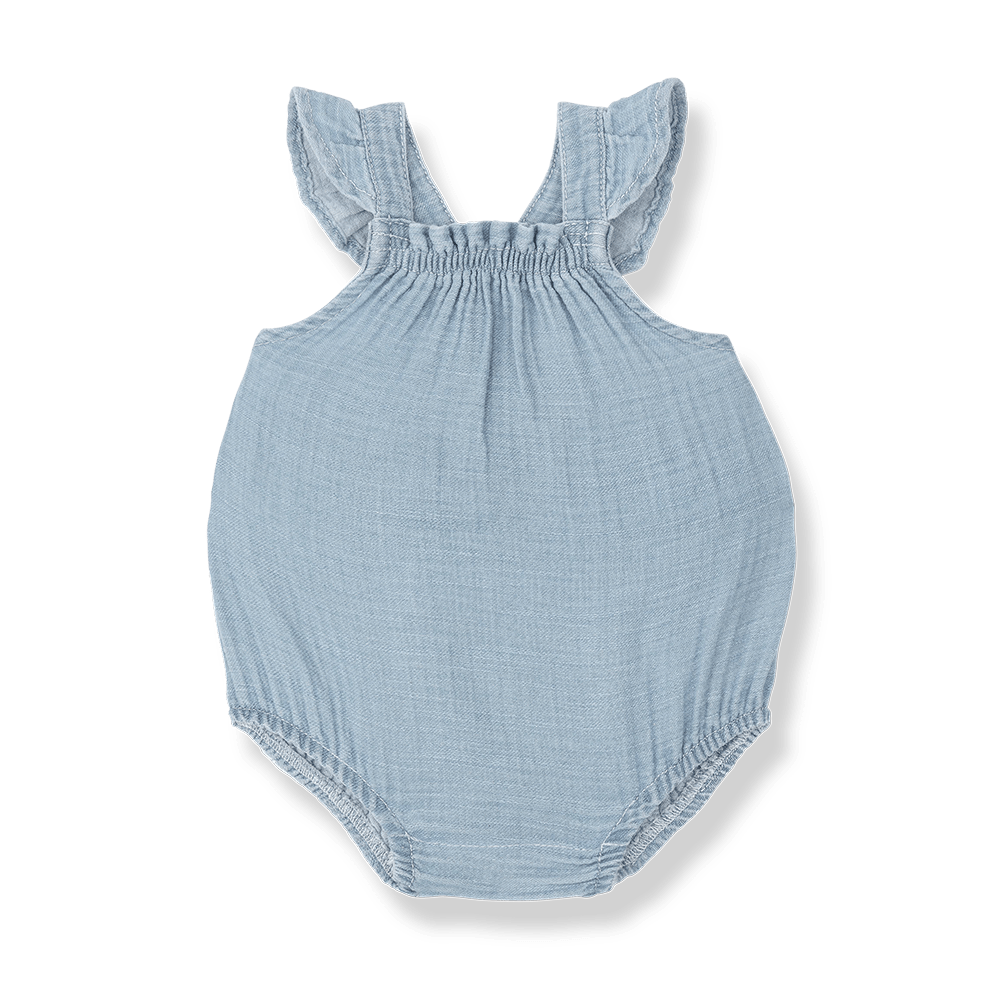 1+ In The Family | Newborn Romper Yanina | Denim - 