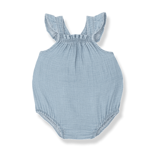 1+ In The Family | Newborn Romper Yanina | Denim - 