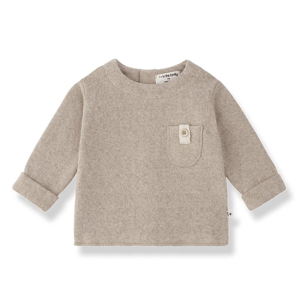 1+ In The Family | Newborn Trui Brantes | Beige -