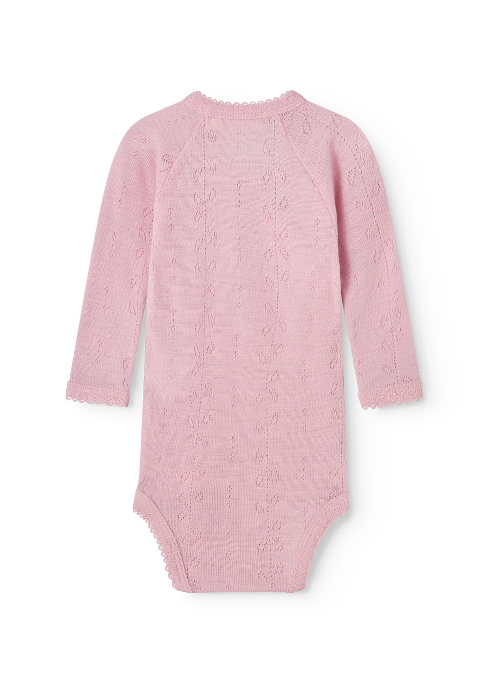 MarMar | Belita Pointelle Overslagromper Wol | Soft Berry