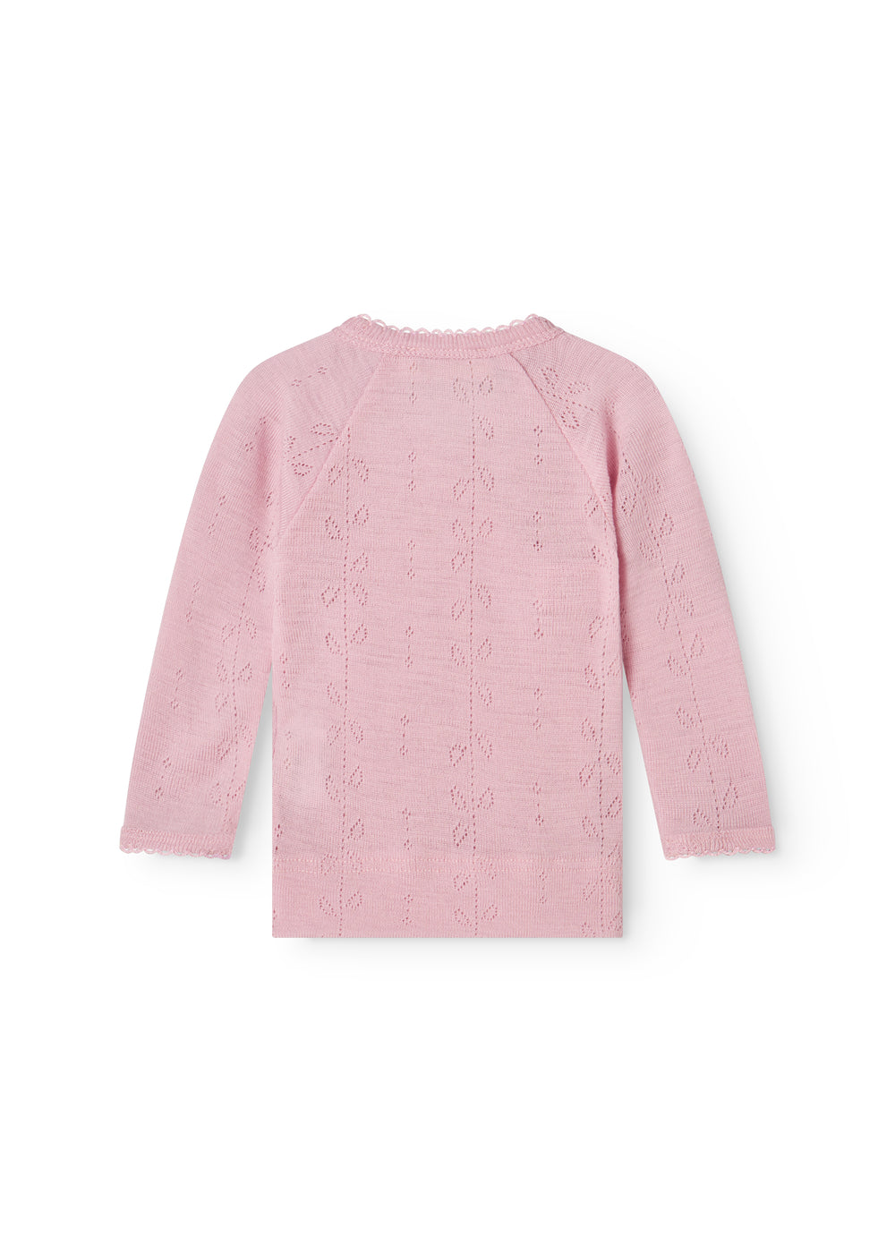 MarMar | Tut Wrap Longsleeve Pointelle Wol | Soft Berry