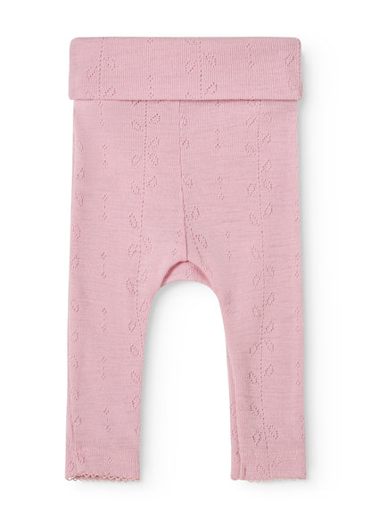 MarMar | Piva Pointelle Broek Wol | Soft Berry