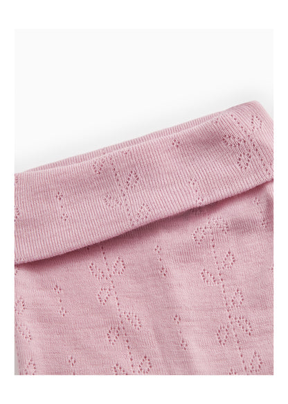 MarMar | Piva Pointelle Broek Wol | Soft Berry