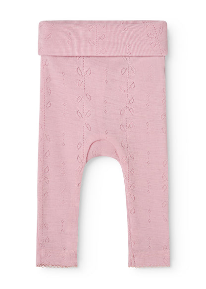 MarMar | Piva Pointelle Broek Wol | Soft Berry