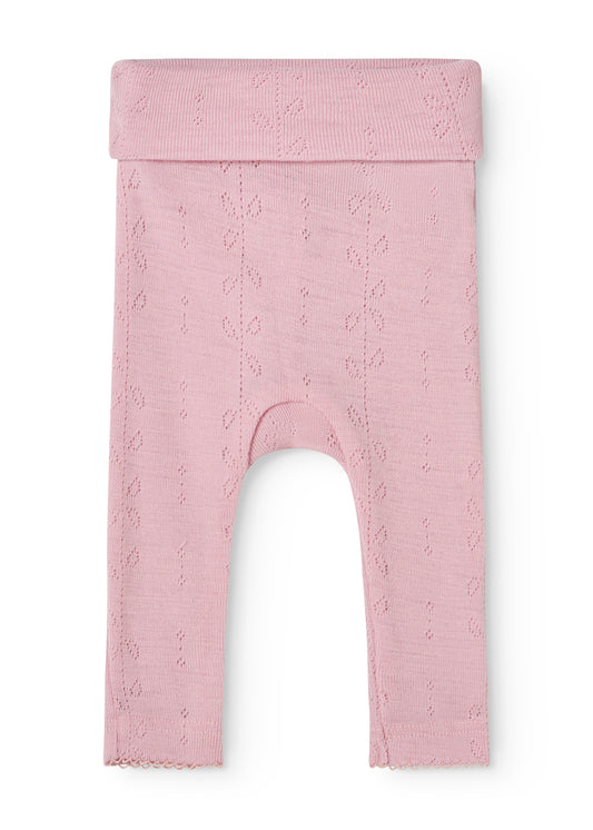 MarMar | Piva Pointelle Broek Wol | Soft Berry