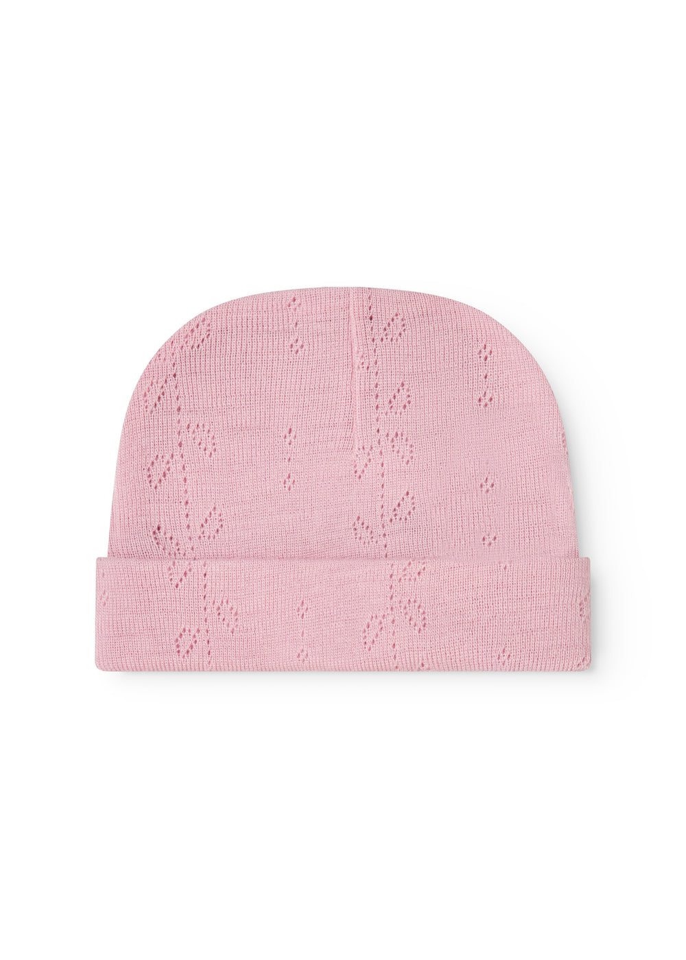 MarMar | Aiko Newborn Pointelle Muts Wol | Soft Berry