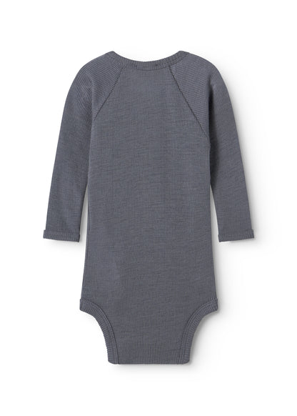 MarMar | Belita Rib Overslagromper Wol | Rainstorm