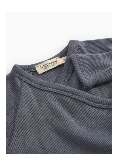 MarMar | Belita Rib Overslagromper Wol | Rainstorm