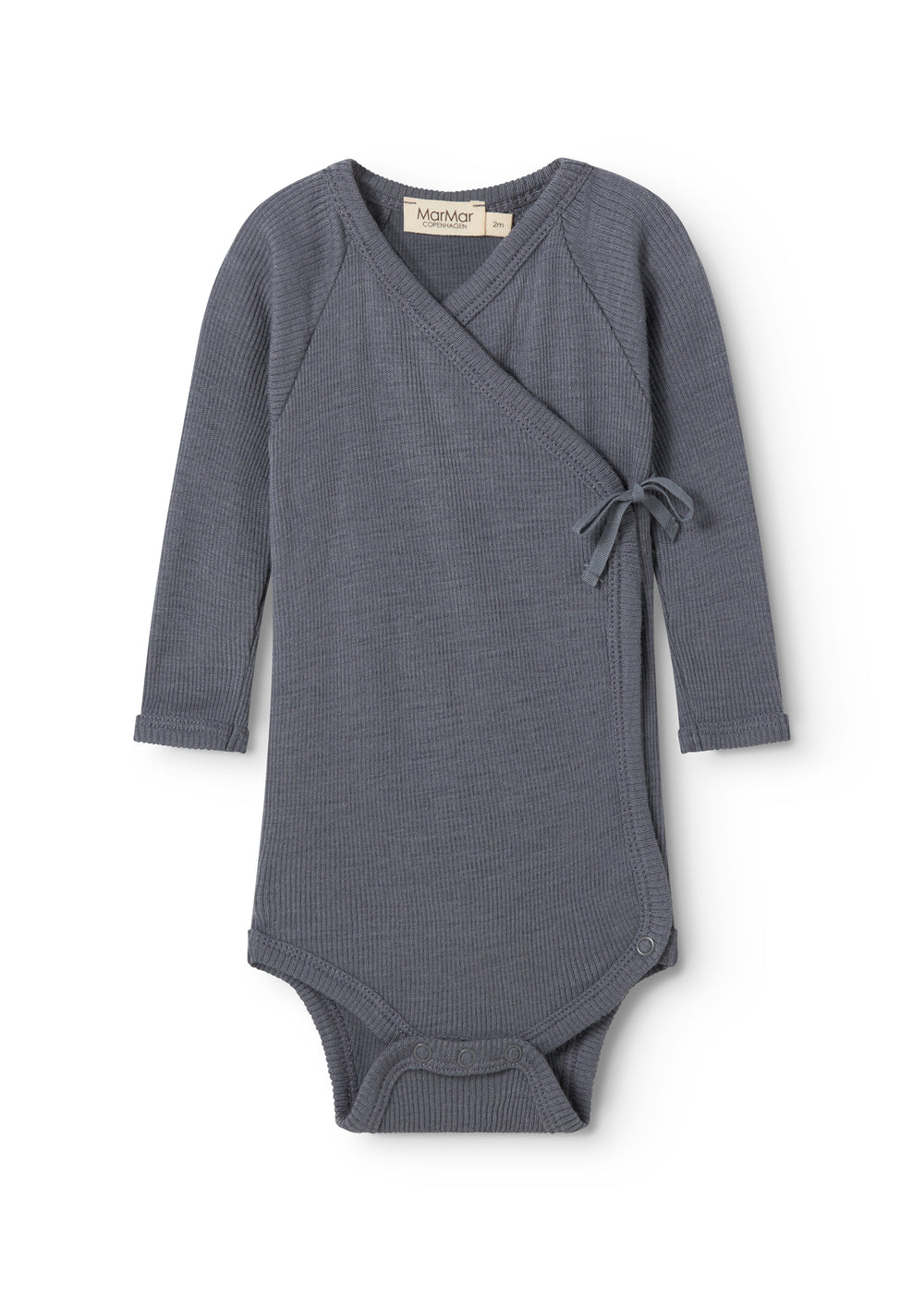 MarMar | Belita Rib Overslagromper Wol | Rainstorm