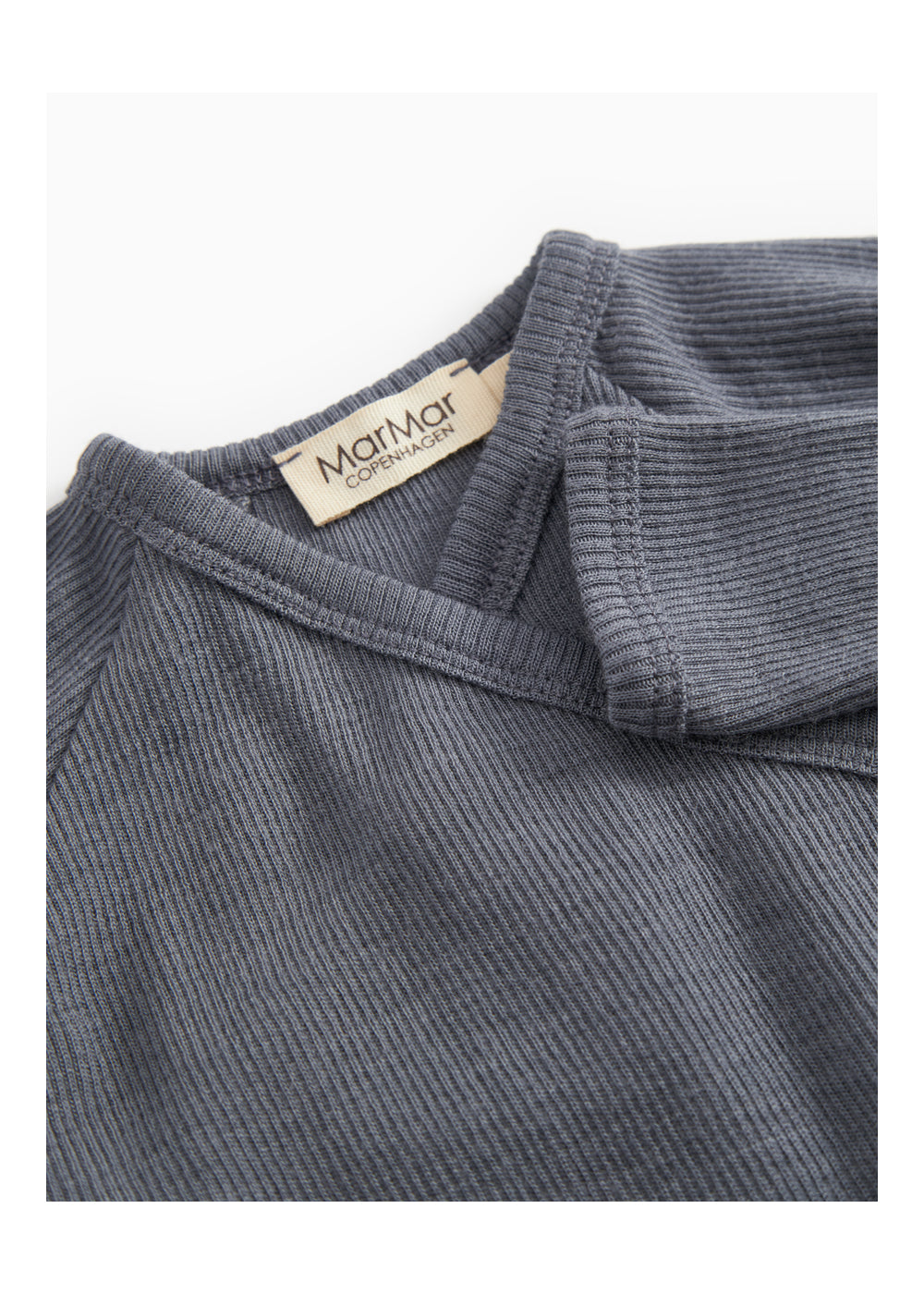MarMar | Tut Wrap Rib Longsleeve Wol | Rainstorm