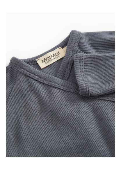 MarMar | Tut Wrap Rib Longsleeve Wol | Rainstorm