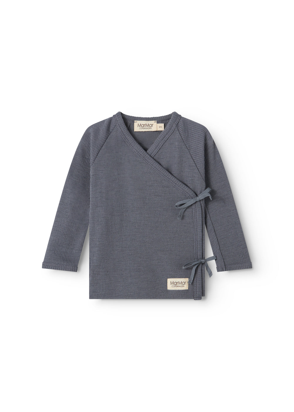 MarMar | Tut Wrap Rib Longsleeve Wol | Rainstorm