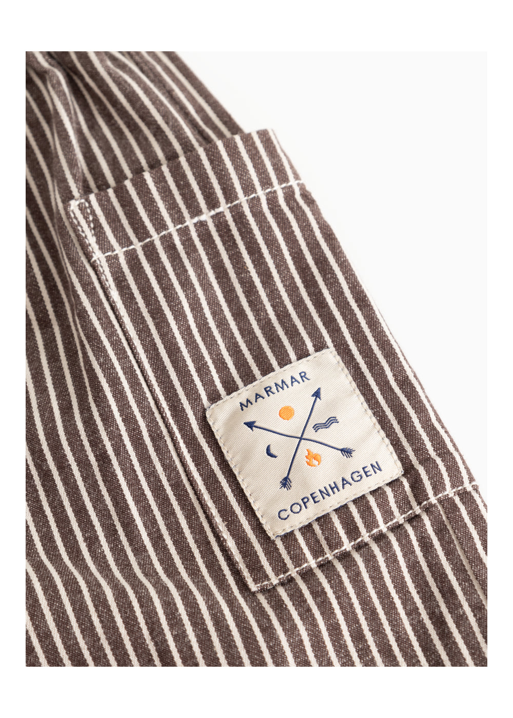 MarMar | Panto Soft Denim | Dark Brownie Stripe