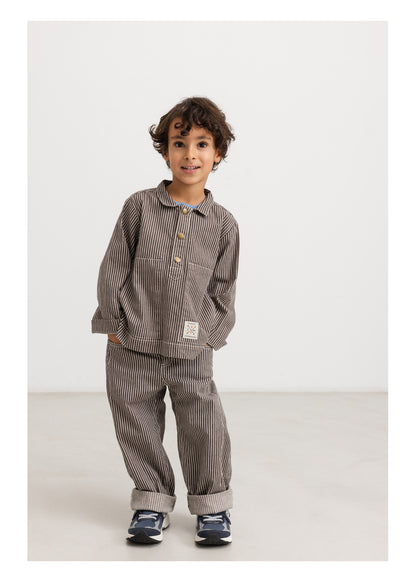 MarMar | Pando Soft Denim | Dark Brownie Stripe
