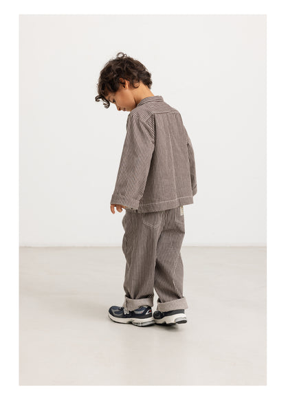 MarMar | Pando Soft Denim | Dark Brownie Stripe